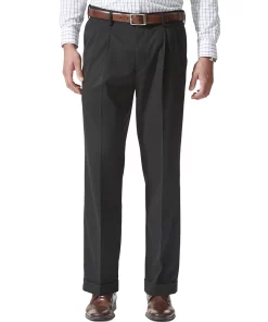 Men's Dockers® Relaxed Fit Comfort Stretch Pleated Cuffed Khaki Pants