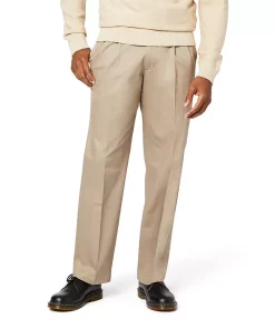 Men's Dockers® Signature Khaki Relaxed-Fit Stretch Pleated Pants