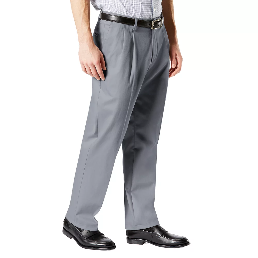 Men's Dockers® Signature Khaki Lux Classic-Fit Stretch Pleated Pants - Image 9