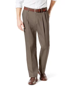 Men's Dockers® Signature Khaki Lux Classic-Fit Stretch Pleated Pants