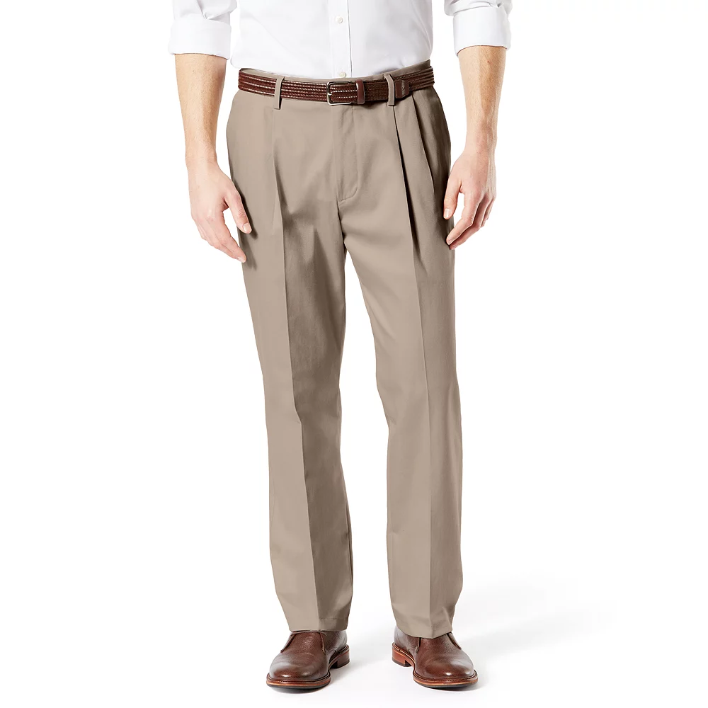 Men's Dockers® Signature Khaki Lux Classic-Fit Stretch Pleated Pants - Image 5