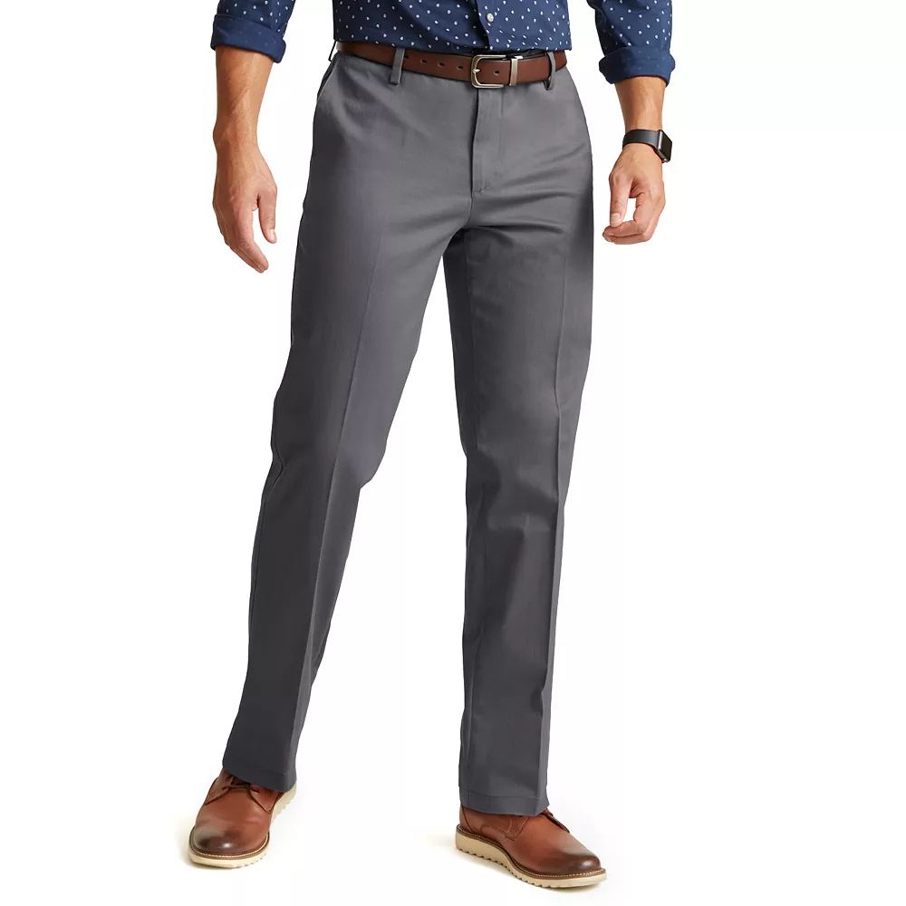 Men's DockersĀ® Signature Khaki Lux Straight-Fit Creased Stretch Pants
