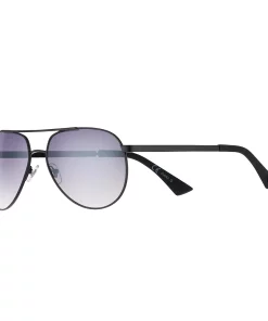 Men's Dockers® Matte Black Smoke Aviator Glasses