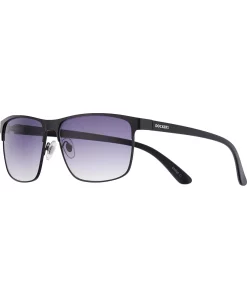 Men's Dockers® Matte Black Metal Eyewire Single Bridge Sunglasses