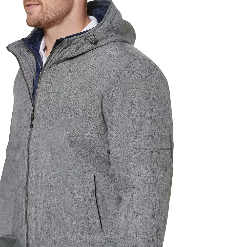 Big & Tall DockersĀ® Hooded Softshell Bomber Jacket with Puffer Bib - Image 9