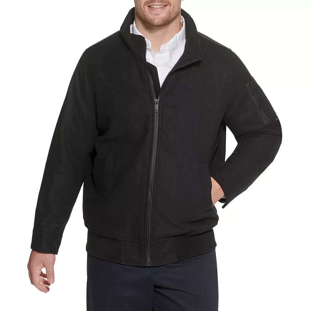 Big & Tall DockersĀ® Wool-Blend Stand-Collar Bomber Jacket - Image 4