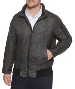 Big & Tall Dockers® Wool-Blend Stand-Collar Bomber Jacket