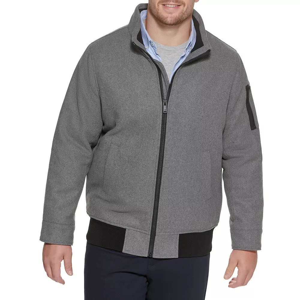 Big & Tall DockersĀ® Wool-Blend Stand-Collar Bomber Jacket - Image 5