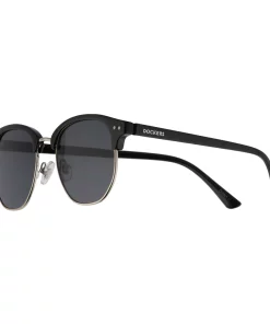 Men's Dockers® Black & Silver Round Sunglasses