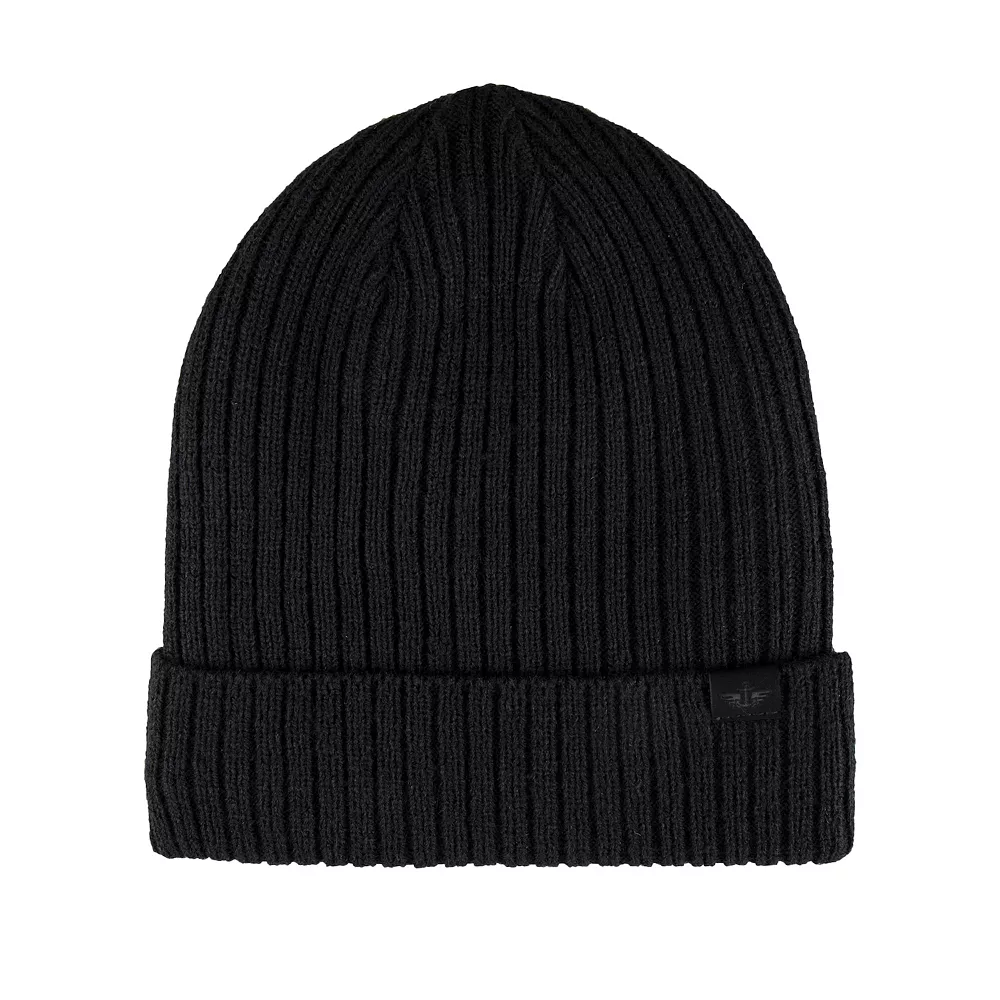 Men's Dockers® Rib Knit Sherpa Lined Beanie - Image 2