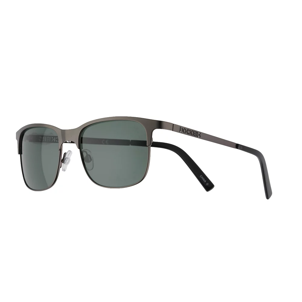 Dockers® Men's Satin Dark 56mm Sunglasses