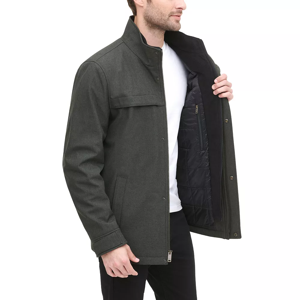 Men's Dockers Softshell Jacket with Quilted Bib - Image 8
