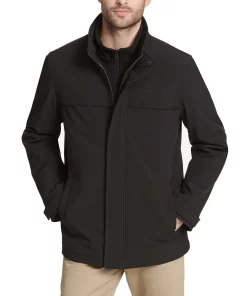 Men's Dockers Softshell Jacket with Quilted Bib