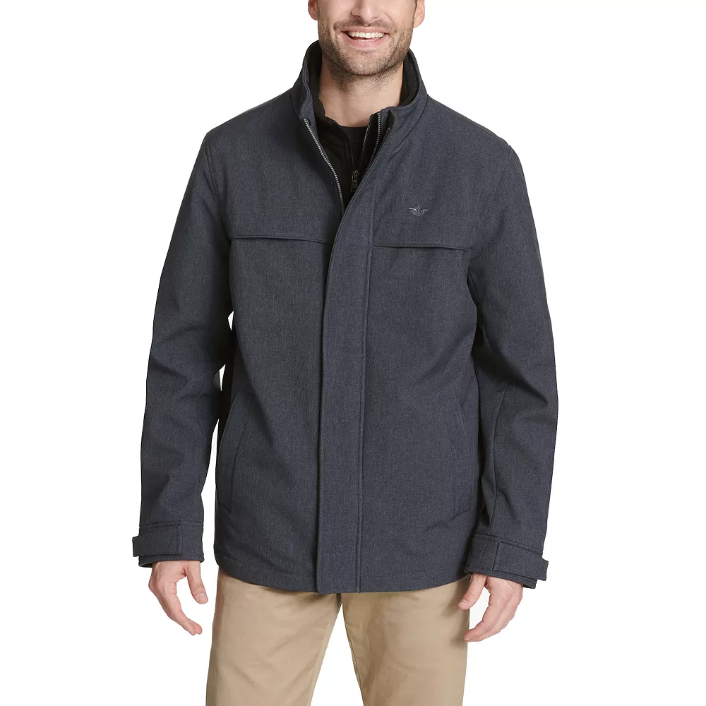 Men's Dockers Softshell Jacket with Quilted Bib - Image 2