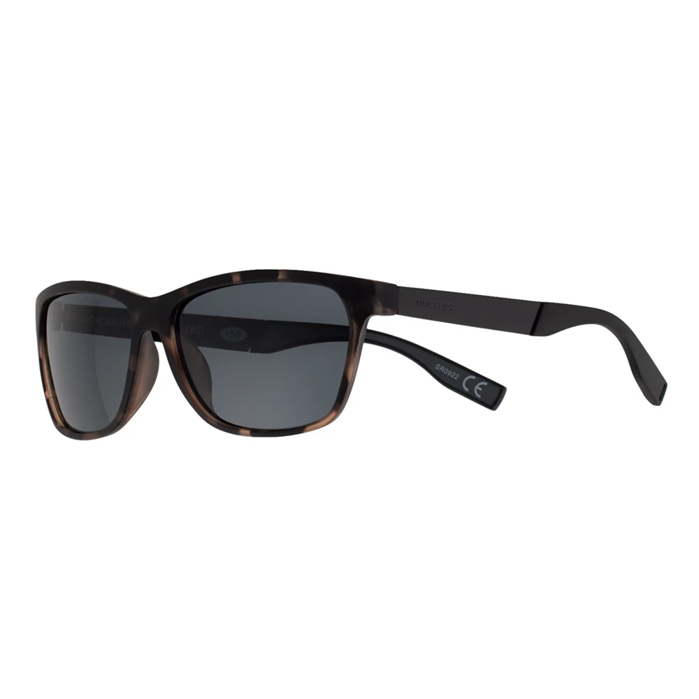 Men's Dockers® 56mm Tortoiseshell Square Sunglasses